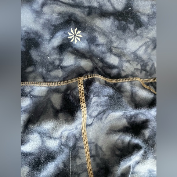 Athleta Powervita Blue Tie Dye Salutation 7/8 Ankle Tight Legging SZ XS - Picture 4 of 7